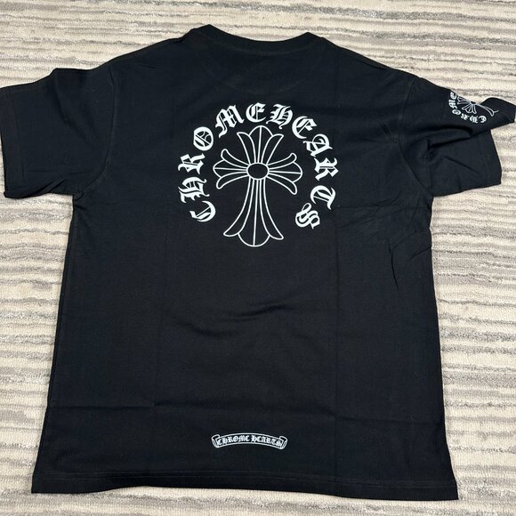 Chrome Hearts Logo Print Black Tee Mens Size Large - Picture 2 of 3